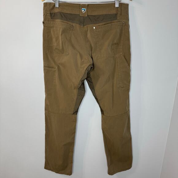 Kuhl Radikl Pants Mens 34x32 Tan Classic Fit Outdoors Hiking Stretch - Picture 9 of 12